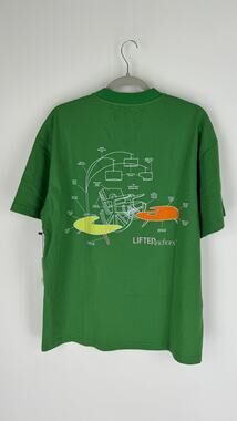 Lifted Anchors Blueprint T Shirt Mens Large Green Cotton Short Sleeve Tee New
